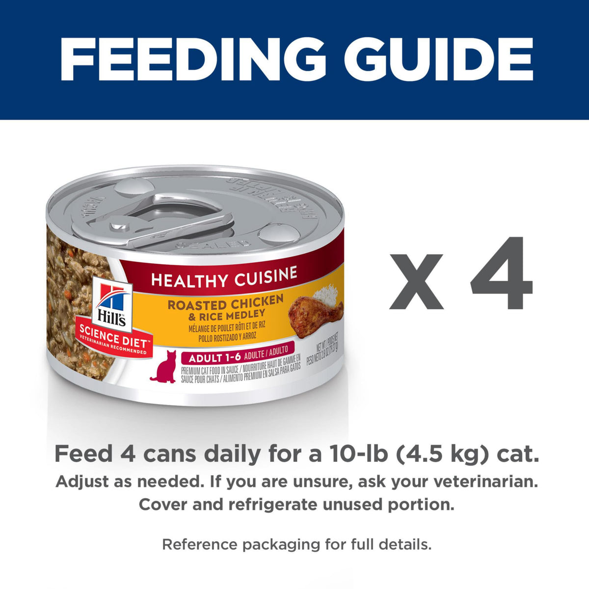 Hill's Science Diet, Healthy Cuisine Adult 1-6, Wet Cat Food, 2.8ozx24 Cans