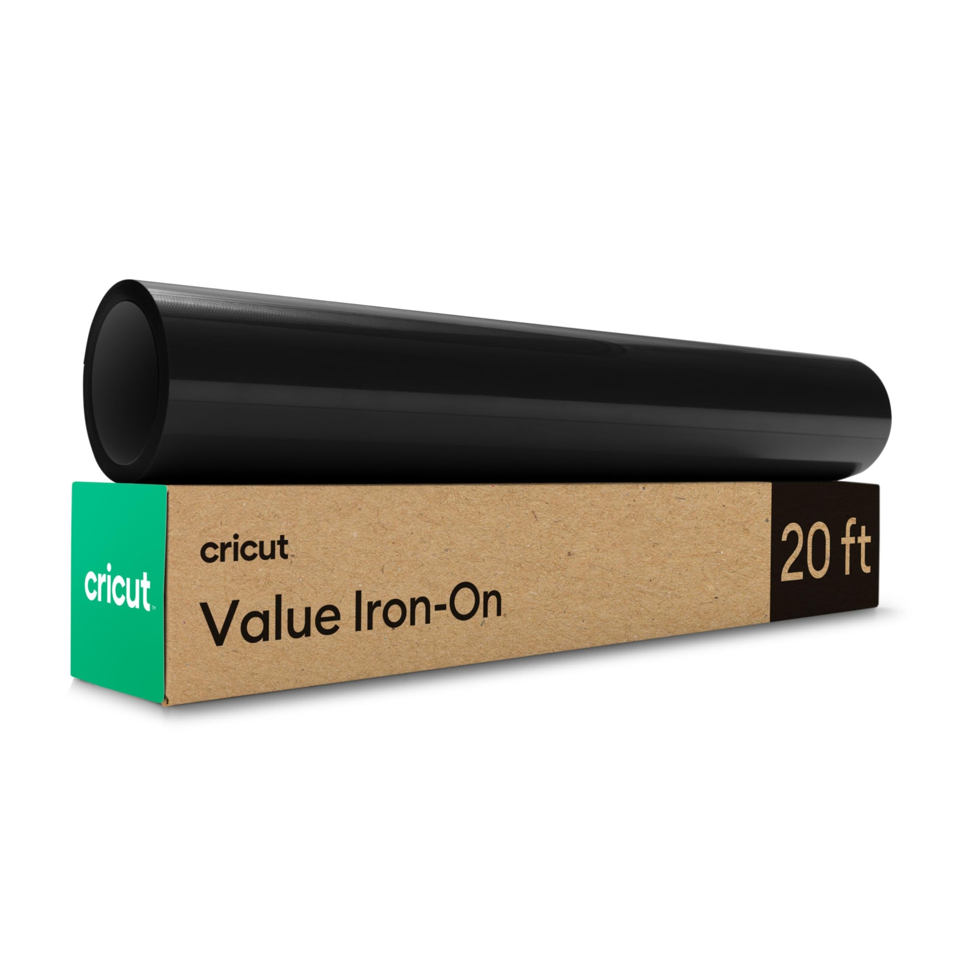 Cricut® Value Iron-On - Black (12 in x 20 ft) - HTV Heat Transfer Vinyl Cricut