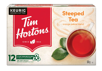 Tim Hortons Orange Pekoe Steeped Tea K-Cup Pods, 72 Pack