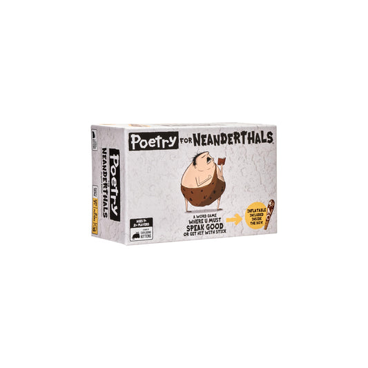 Poetry for Neanderthals by Exploding Kittens - 2+ Players - Ages 7+ - 15 Minutes to Play - Competitive Word Guessing Game - Party Game, Family Game Night, Kid and Adult Card Game - Available at All In One Marketplace Canada