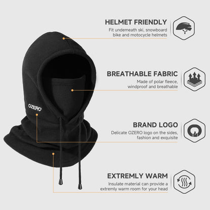 OZERO Balaclava Winter Gift: Polar Fleece Hood Ski Mask for Men Women 🍁 All In One Marketplace Canada