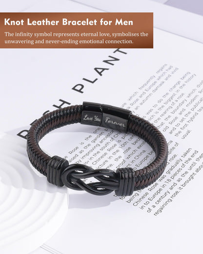 BOCHOI To My Son Bracelet Son Gifts from Mom Dad Infinity Knot Men Bracelet 🍁 All In One Marketplace Canada