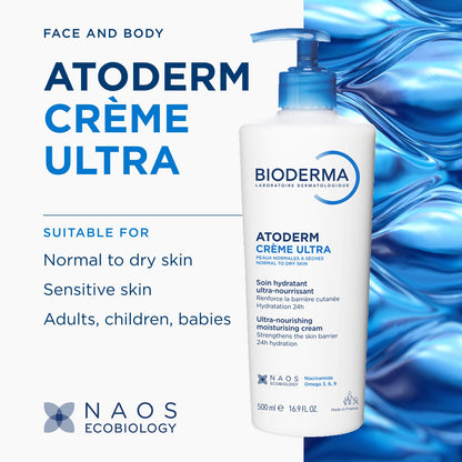 Bioderma Atoderm Ultra Cream Hydrating Body for Normal to Dry Skin Bioderma