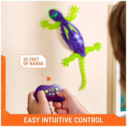 HEX Bots Glow-in-the-Dark Wall Crawler Gecko Remote Control Toy