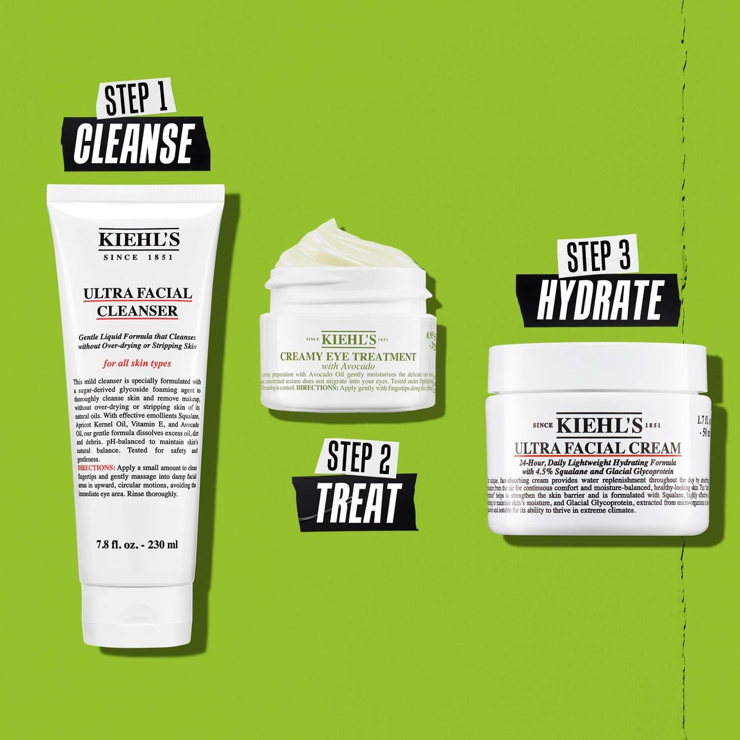 Kiehl's Avocado Eye Treatment, Nourishing and Hydrating Eye Cream, Avocado Oil and Caffeine to Energize and Invigorate Dry, Tired Eyes, 99% Naturally Derived Formula - 28 ml Kiehl's