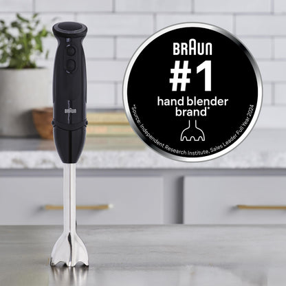 Braun MQ5000 Vario Hand Blender Stick – 21-Speed Immersion Blender Handheld with Turbo Boost, Stainless Steel Blades, SplashControl, EasyClick System, 400W, Mixer for Soups & Smoothies - Available at All In One Marketplace Canada