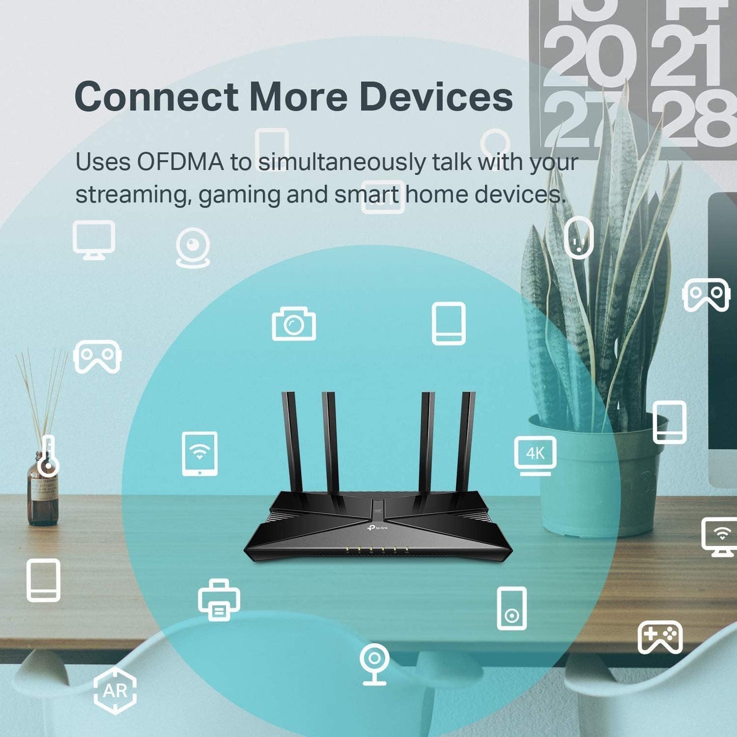 TP-Link AX1500 WiFi 6 Smart WiFi Router (Archer AX10) - Dual Band Gigabit Wireless Internet Router, 4 Gigabit LAN Ports, Beamforming, OFDMA, MU-MIMO, Parental Controls, Works with Alexa