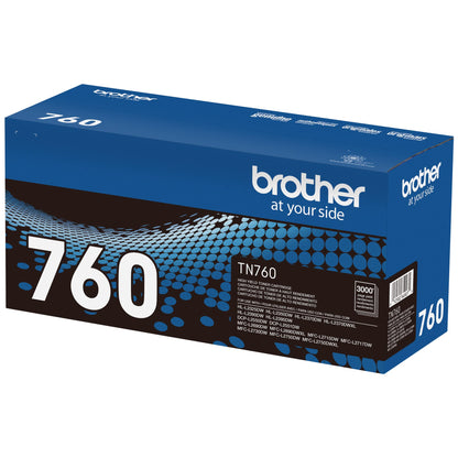 Brother Original TN760 High-Yield Black Toner Cartridge, Higher Yield for Value, Original Toner Replacement cartridges, Toner for Brother Laser Printers HL-L2395DW DCP-L2550DW, MFC-L2750DW, and More