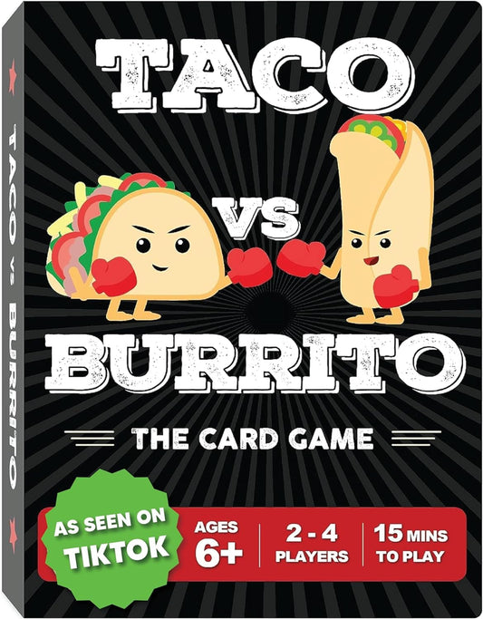Taco vs Burrito - The Wildly Popular Surprisingly Strategic Card Game Created by a 7 Year Old - a Family-Friendly Party Game for Kids, Teens & Adults - Available at All In One Marketplace Canada