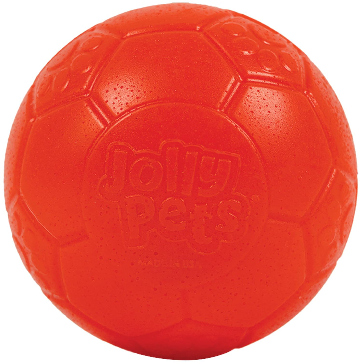 Jolly Pets SB08 OR 8-Inch Jolly Soccer Ball Orange, Large/X Large