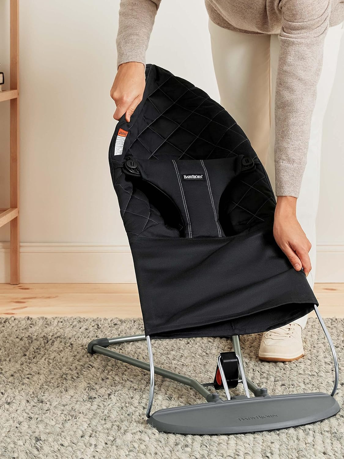 BabyBjörn Bouncer Bliss, Woven, C-quilt Black - Available at All In One Marketplace Canada