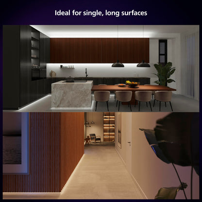 Philips Hue Indoor 3M (10FT) Smart LED Solo lightstrip Base Kit - 1 Pack - Control with Hue App - Works with Alexa, Google Assistant and Apple HomeKit Philips Hue