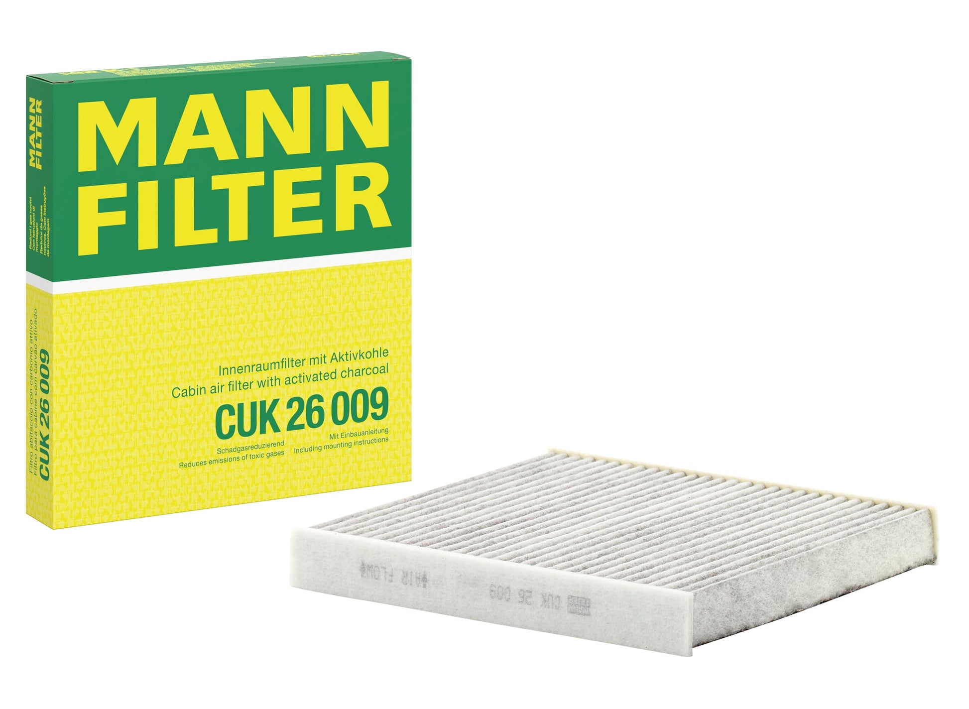 MANN-FILTER CUK 26 009 Cabin Air Filter with Activated Carbon Mann Filter