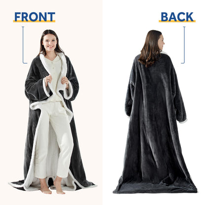 Sealy Wearable Electric Blanket with Foot Pocket, 50"x70"+18", Dark Grey 🍁 All In One Marketplace Canada