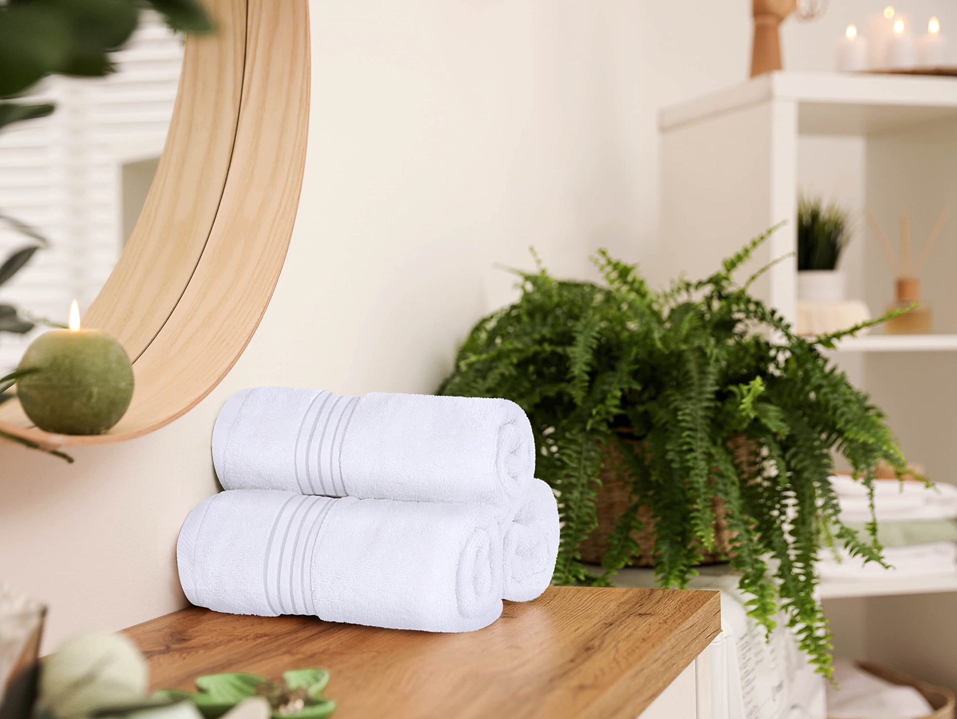 Utopia Towels 6 Piece Premium Hand Towels Set, 16 by 28 inches, 100% Ring Spun Cotton, Lightweight and Highly Absorbent Towels for Bathroom, Travel, Camp, Hotel, and Spa, White - Available at All In One Marketplace Canada