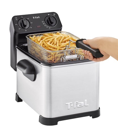 T-Fal Deep Fryer, Friteuse, single Basket Deep Fryer, Semi-Pro Deep Fryer, Stainless Steel T-Fal