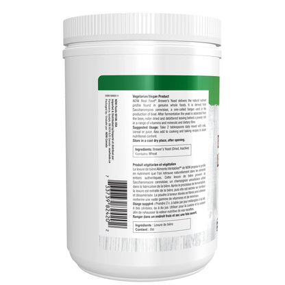 NOW Real Food, Brewer's Yeast Powder, Super Food Fortifier, Less Bitterness, 454g - Available at All In One Marketplace Canada
