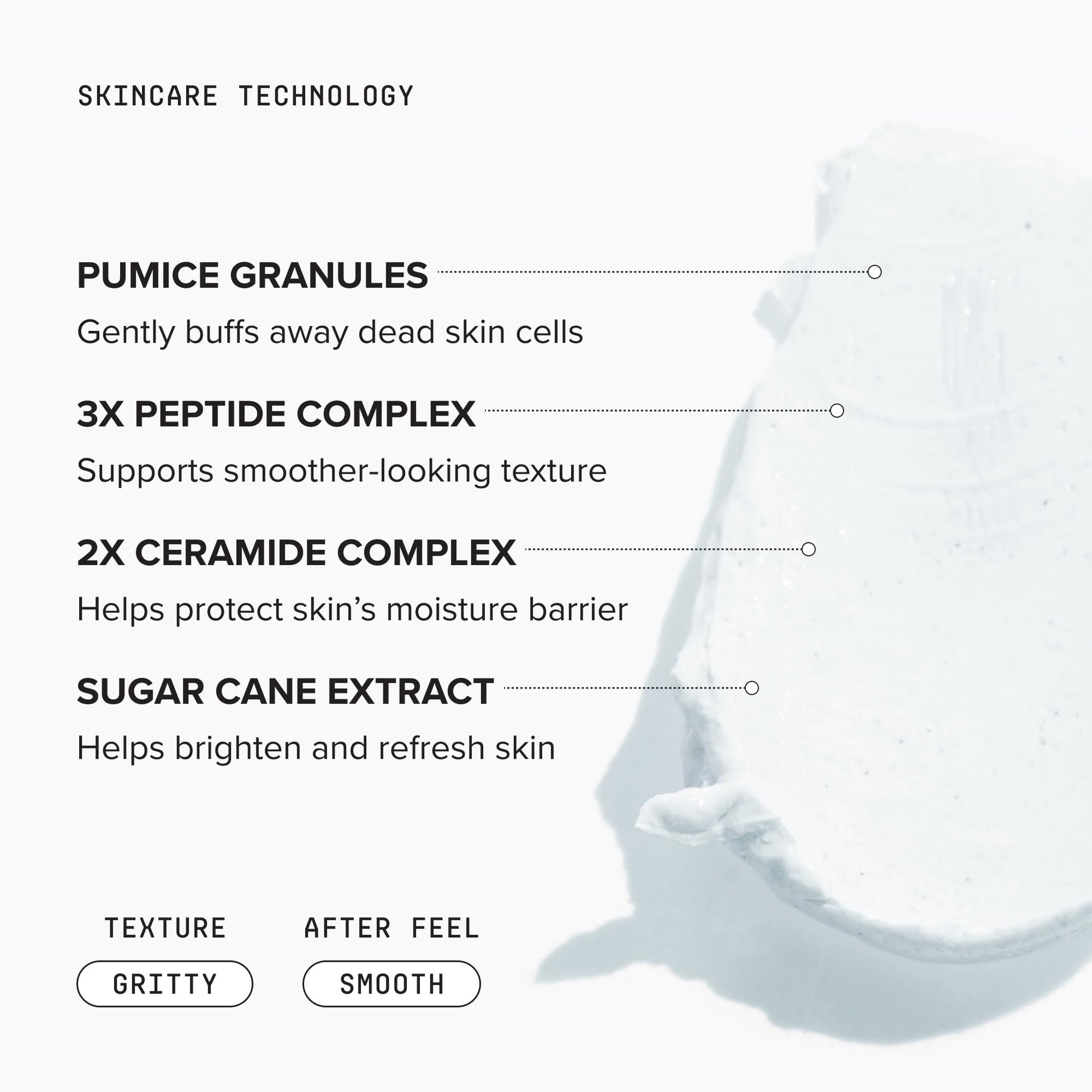 DRMTLGY Microdermabrasion Scrub – Gentle Facial Exfoliating Scrub to Smooth & Polish Skin – Face Exfoliator for Dull, Rough Texture – Pumice Exfoliant – 2 oz - Available at All In One Marketplace Canada