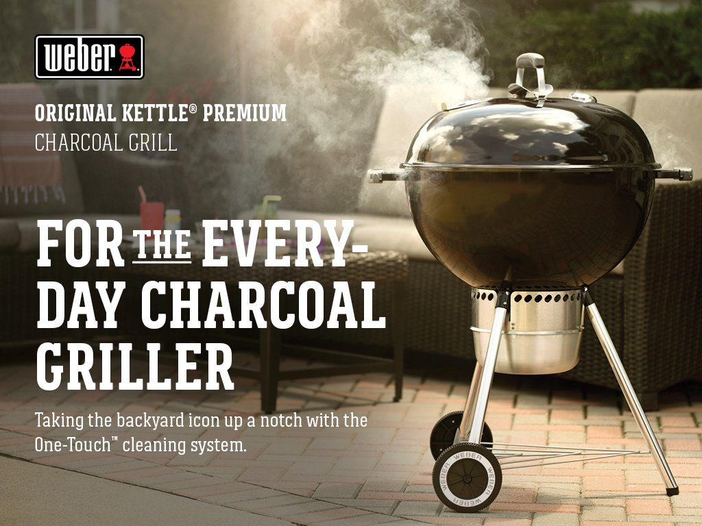 Weber Original Kettle Premium 22” Charcoal Grill Weber