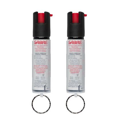 Sabre Protector 22-Gram Dog Spray with Key Ring, 14 Second Total Spray Time, 3.5-Meter Range, Humane Dog Attack Deterrent, Maximum Strength Allowed by Health Canada