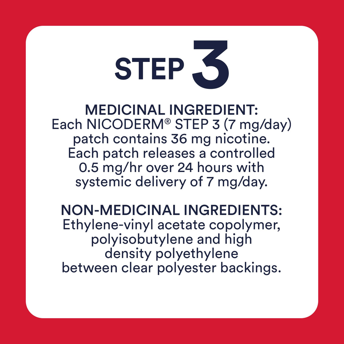 NicoDerm Clear Nicotine Patches Step 3 (7mg) – Discreet 24-Hour Quit Smoking Aid, All-Day Craving and Withdrawal Support, Easy to Use Stop Smoking Patches, 7 Count