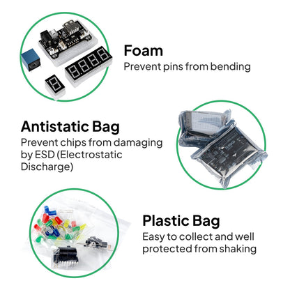 ELEGOO UNO R3 Super Starter Kit Compatible for Arduino- 60+ Components, 24-Lesson Tutorial, STEM Education Kit for Beginners Ages 10+ (Incl. Power Supply & 9V Battery) - Available at All In One Marketplace Canada
