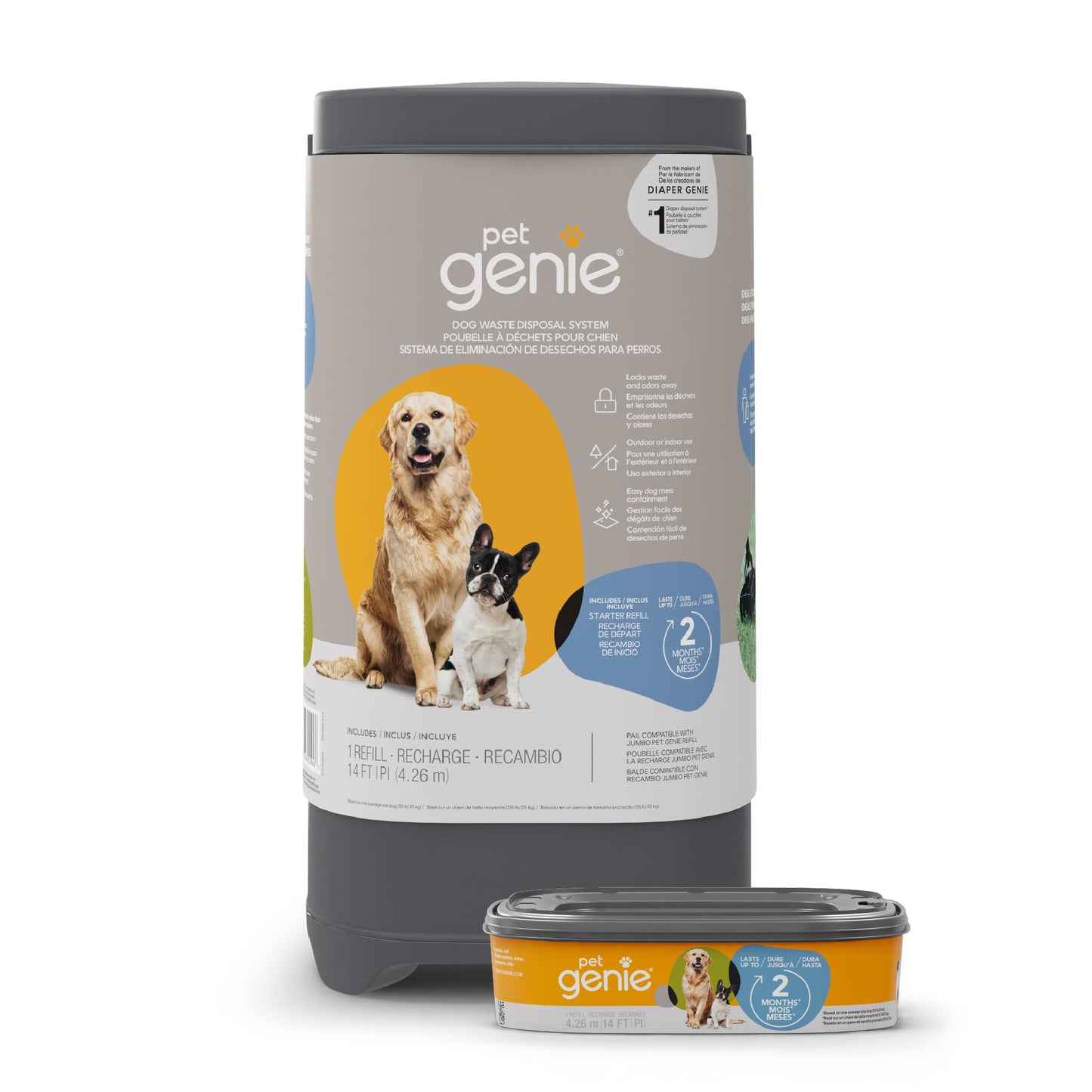 Pet Genie Dog Waste Disposal System with Starter Refill 🍁 All In One Marketplace Canada