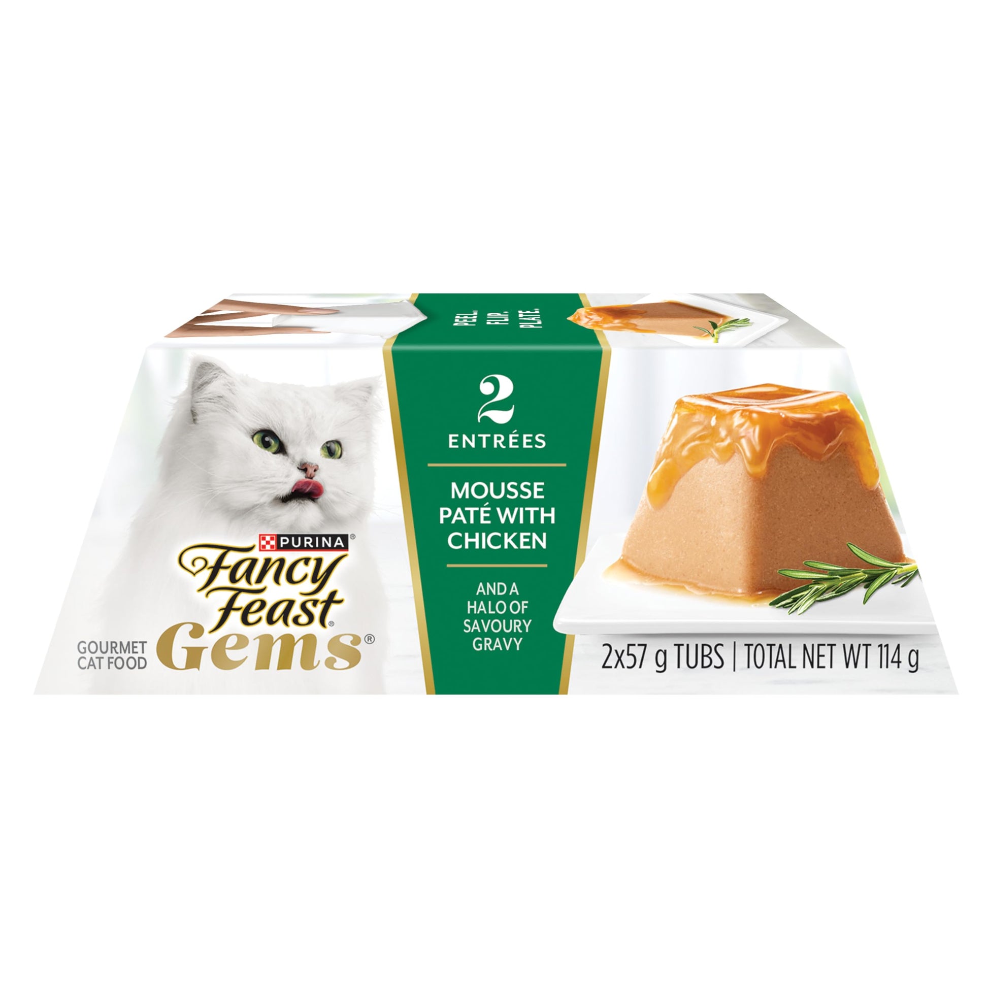 Fancy Feast Gems Wet Cat Food, Mousse Pâté with Chicken 57g (2 Pack x 8) Fancy Feast