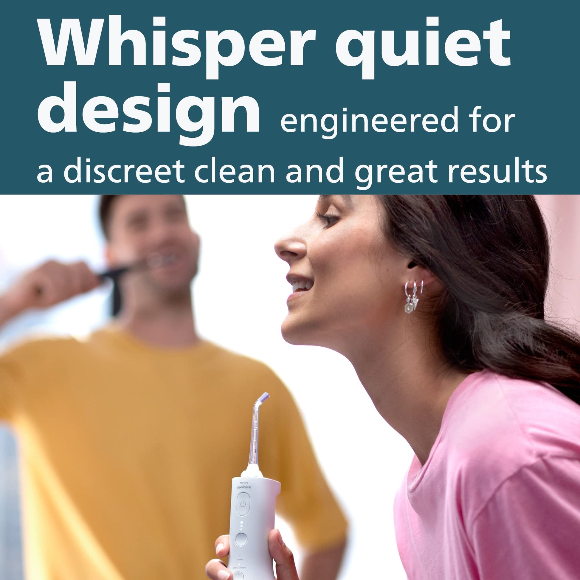 Philips Sonicare Power Flosser 3000 Cordless, Oral Irrigator Quad Stream technology and whisper quiet, Mint, HX3826/24 - Available at All In One Marketplace Canada