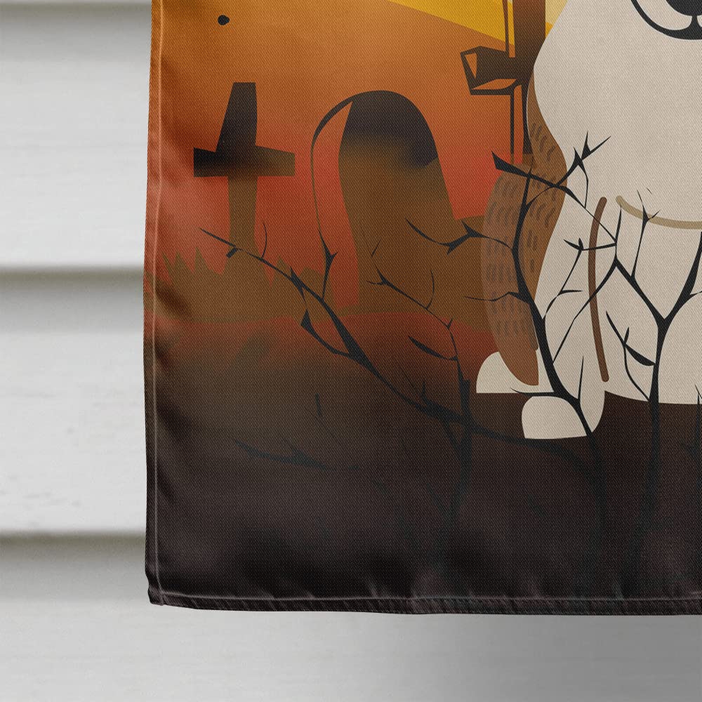 Caroline's Treasures BB4403CHF Halloween Bull Terrier Brindle Canvas House Size Flag, Large, Multicolor