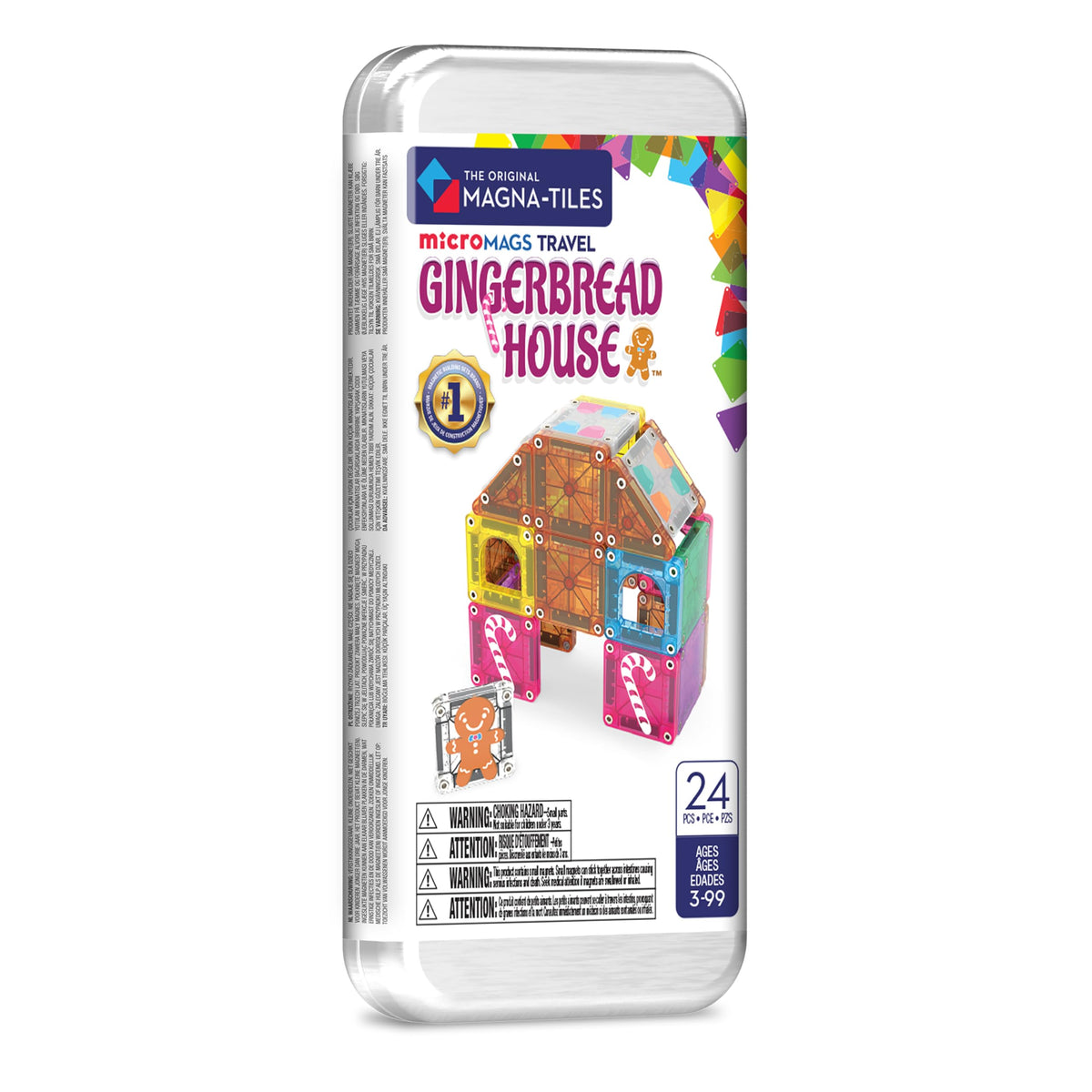 Magna-Tiles microMAGS 24-Piece Gingerbread House Travel Set, The Original Magnetic Building Brand 🍁 All In One Marketplace Canada