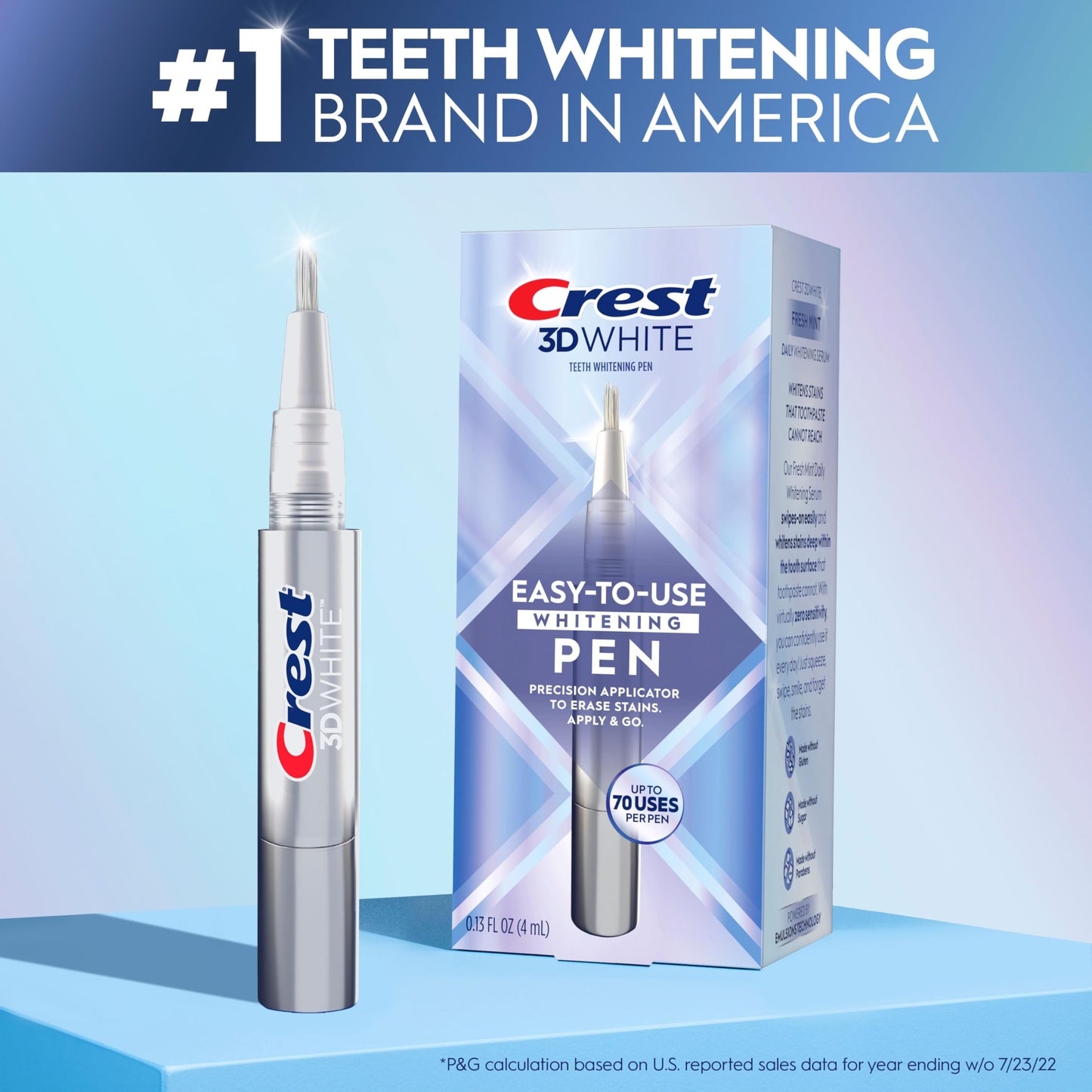 Crest 3D White Easy-To-Use Whitening Pen, 1 Teeth Whitening Pen Crest