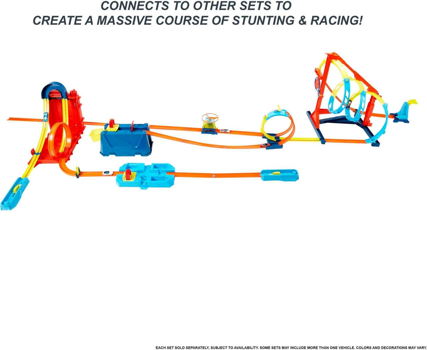 Hot Wheels Track Builder Unlimited Fuel Can Stunt Box Playset & Car Hot Wheels