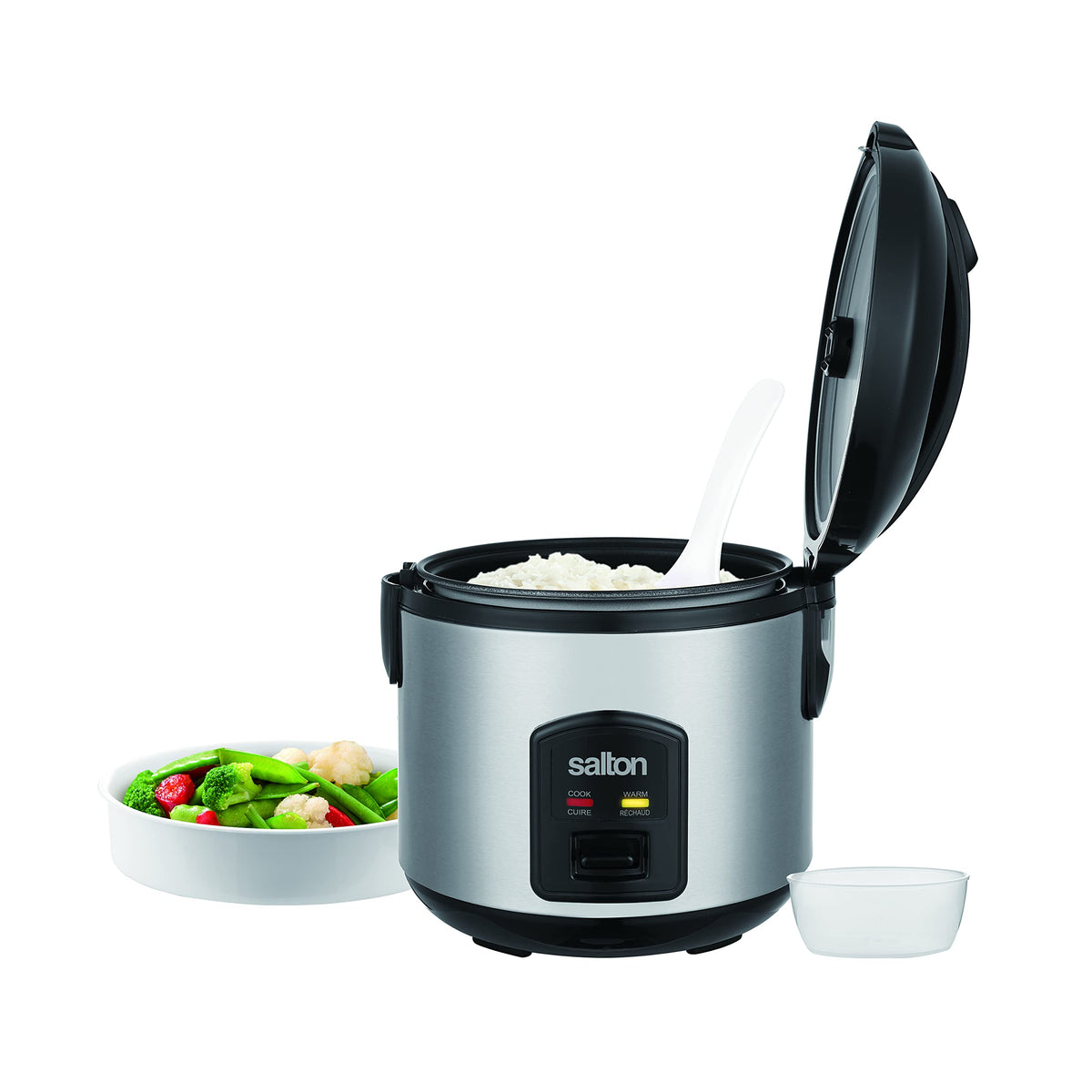 Salton Automatic Rice Cooker with Food Steaming Basket