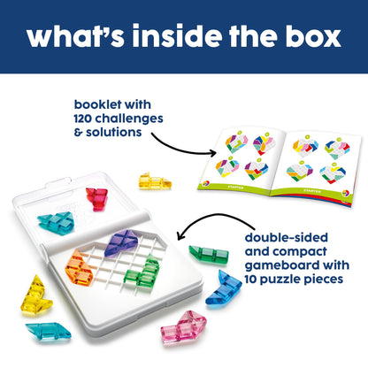 SmartGames - IQ Love - Travel Puzzle Game with 120 Challenges On 2 Sides - Educational Toys and Brain Game for Kids Ages 7 and Adults 🍁 All In One Marketplace Canada SmartGames