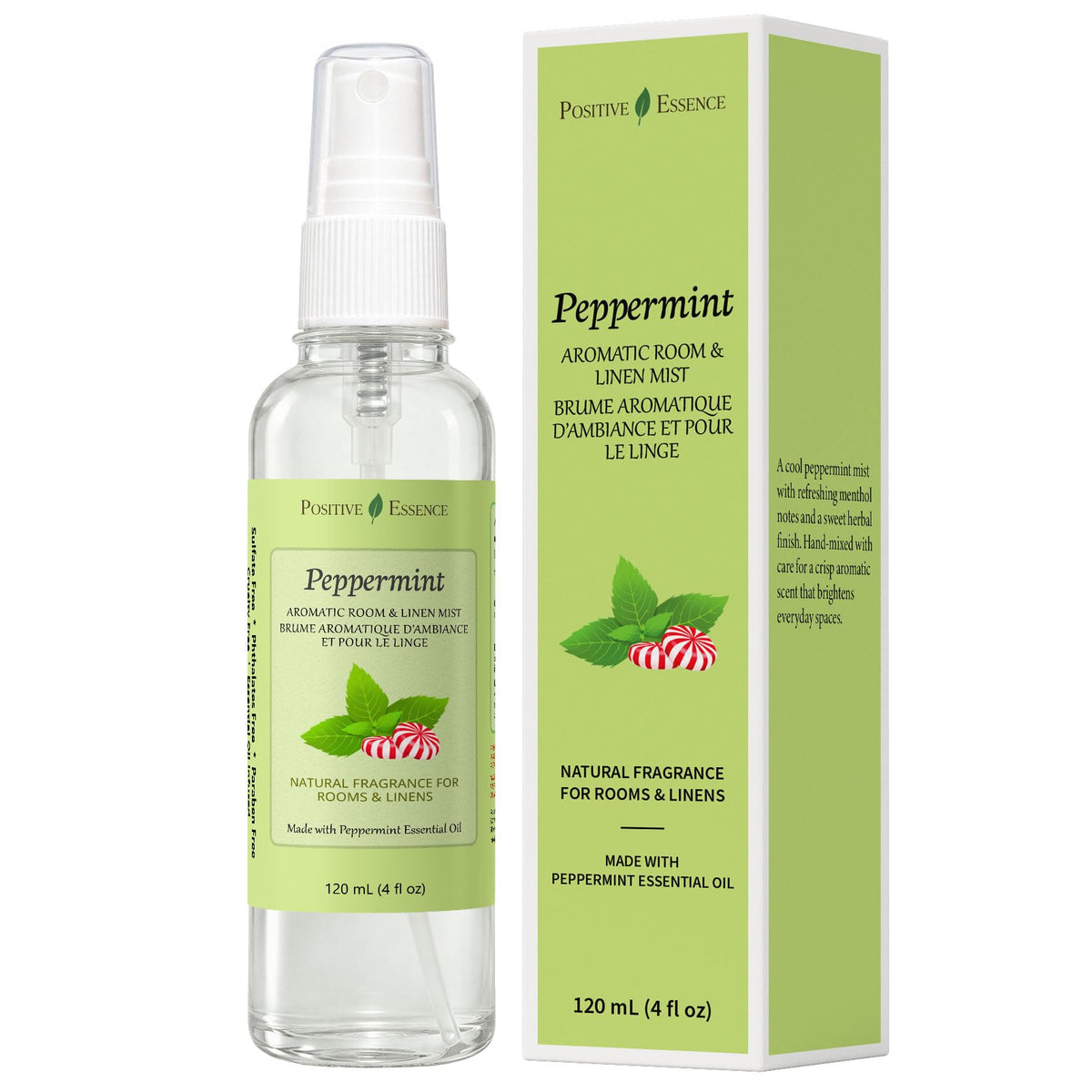 Peppermint Room Spray & Linen Spray with Essential Oil, 120 mL 🍁 All In One Marketplace Canada