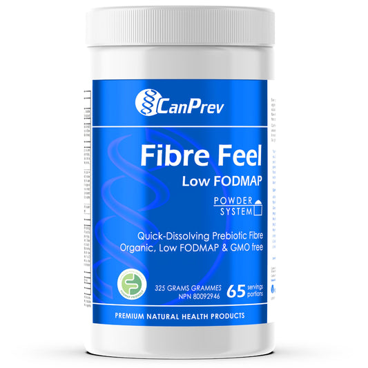 CanPrev Organic Fibre Feel Powder 325g, 65 Servings, Unflavoured & Easy to Mix, Promotes Digestive Wellness & Regularity, Quick-Dissolving & Gentle, Natural Ingredients, Perfect for Smoothies & Shakes - Available at All In One Marketplace Canada