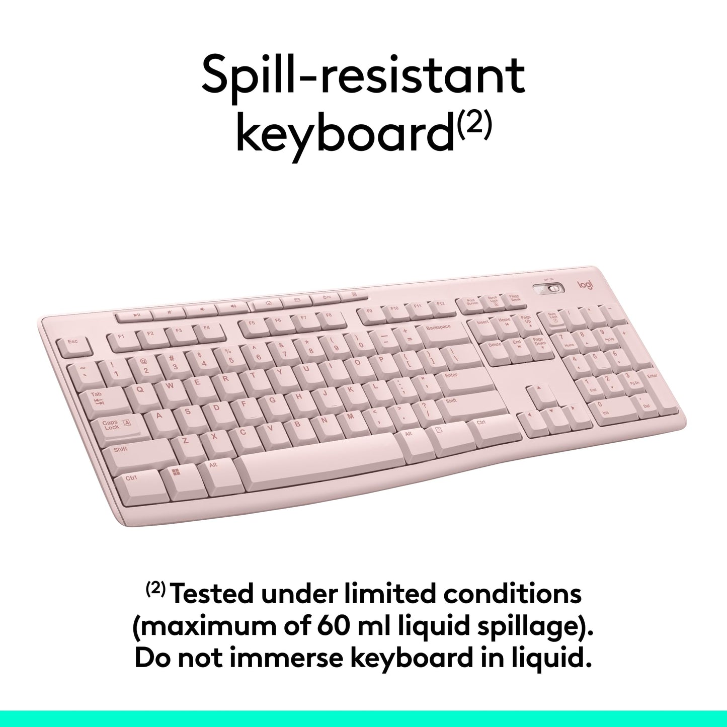 Logitech MK270 Wireless Keyboard and Mouse Combo for Windows, 2.4 GHz Wireless, Compact Mouse, 8 Multimedia and Shortcut Keys, 2-Year Battery Life, for PC, Laptop - Rose - Available at All In One Marketplace Canada