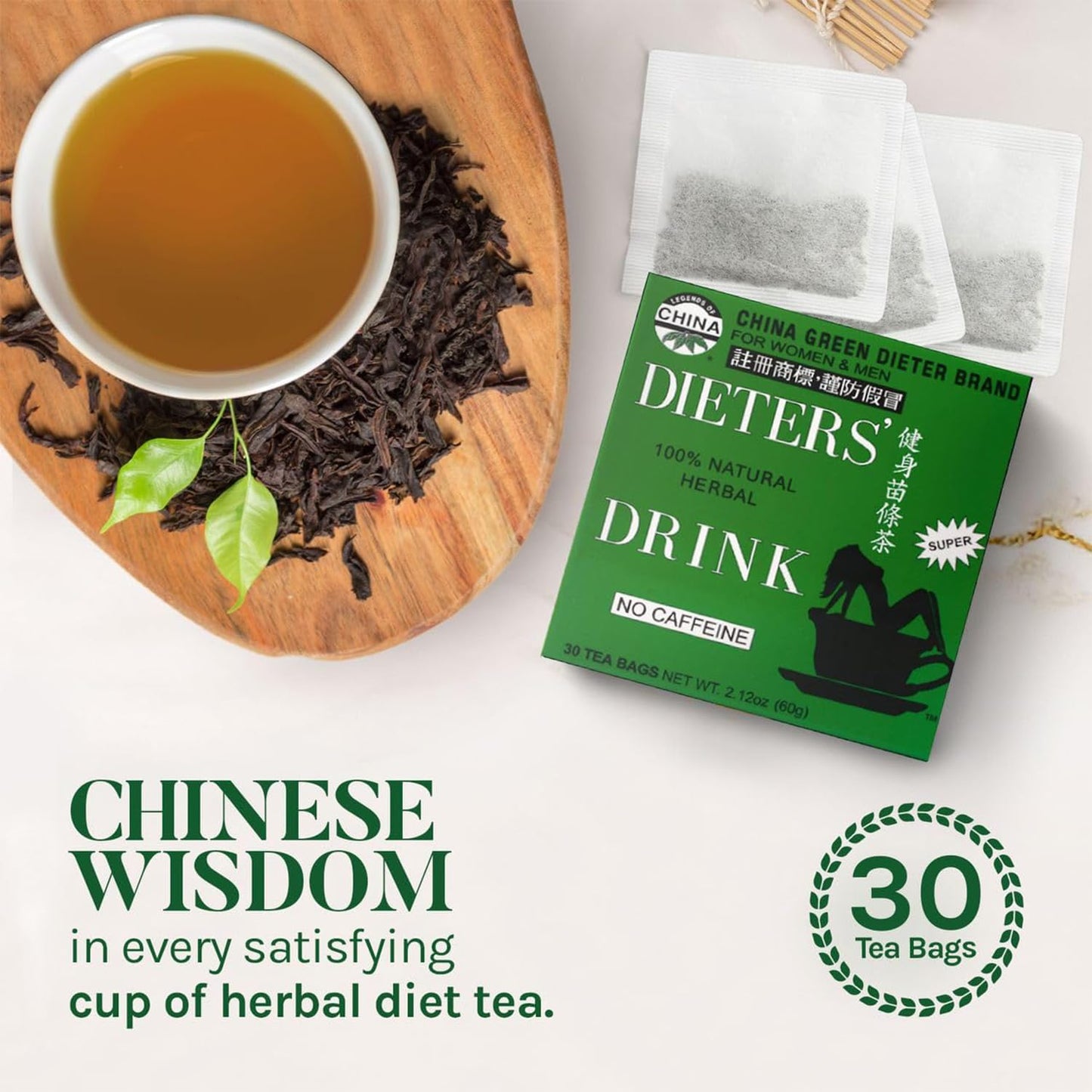Uncle Lee's Senna Tea 3-Pack – Green Wellness Blend, Caffeine-Free 100% Natural Herbal Tea for Digestive Comfort, 30 Bags Each