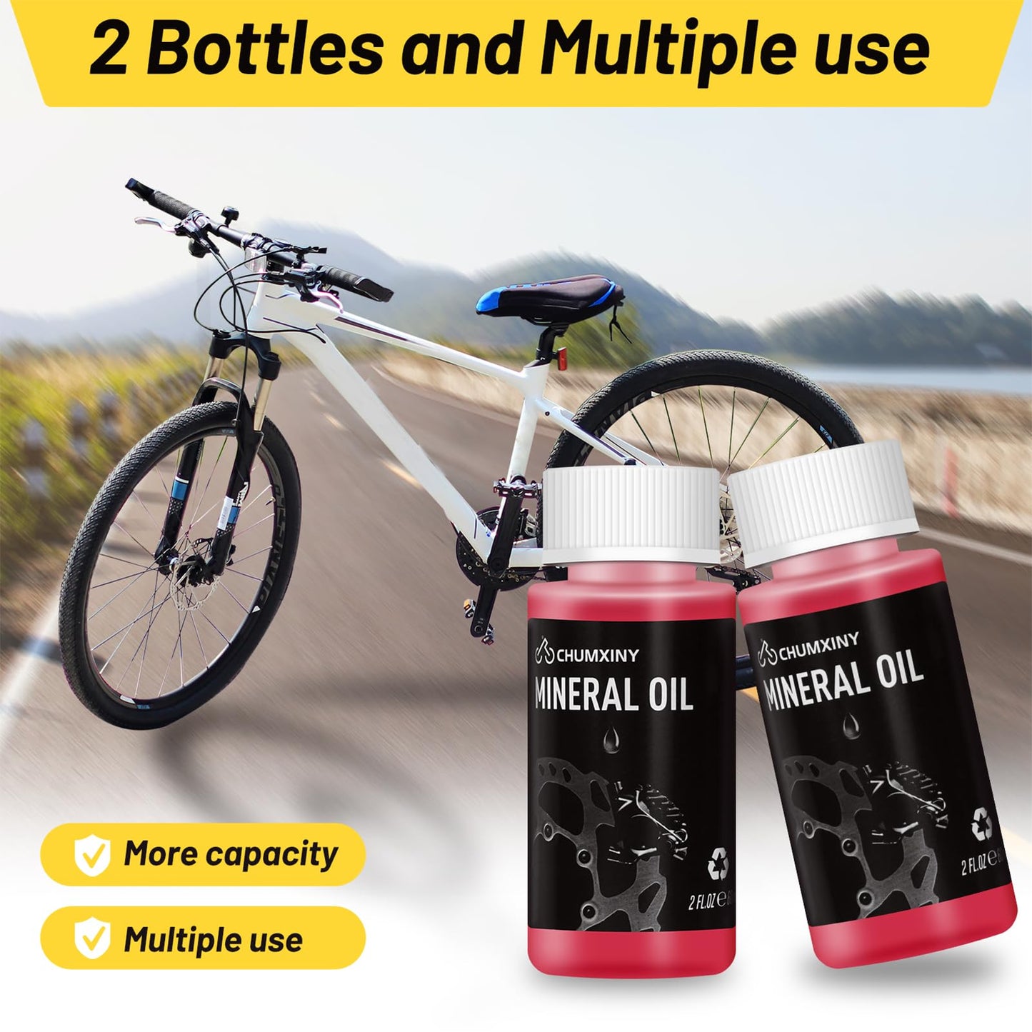 CHUMXINY Brake Bleed Kit for Shimano, TEKTRO Hydraulic Disc Brakes, Including High Performance Mineral Brake Fluid (120ml). - Available at All In One Marketplace Canada