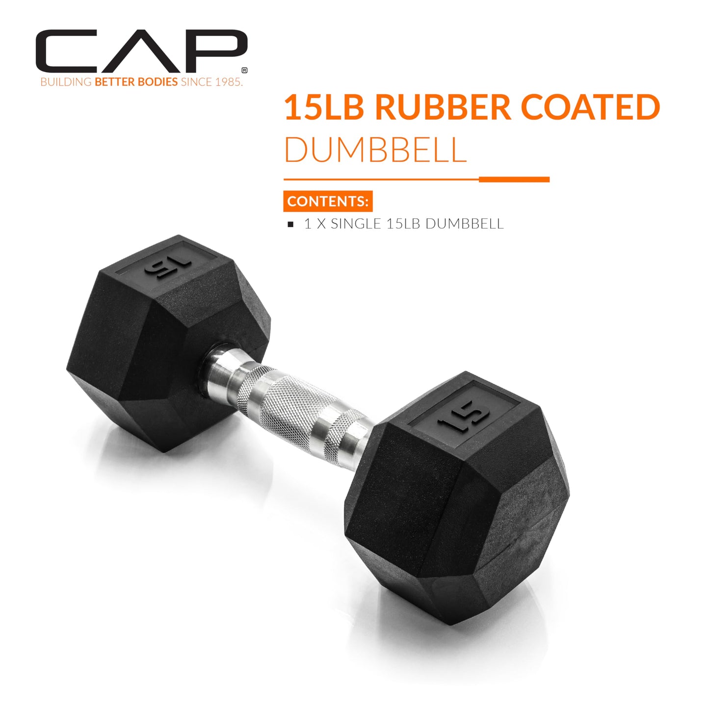 CAP Barbell 15 LB Coated Hex Dumbbell Weight 🍁 All In One Marketplace Canada