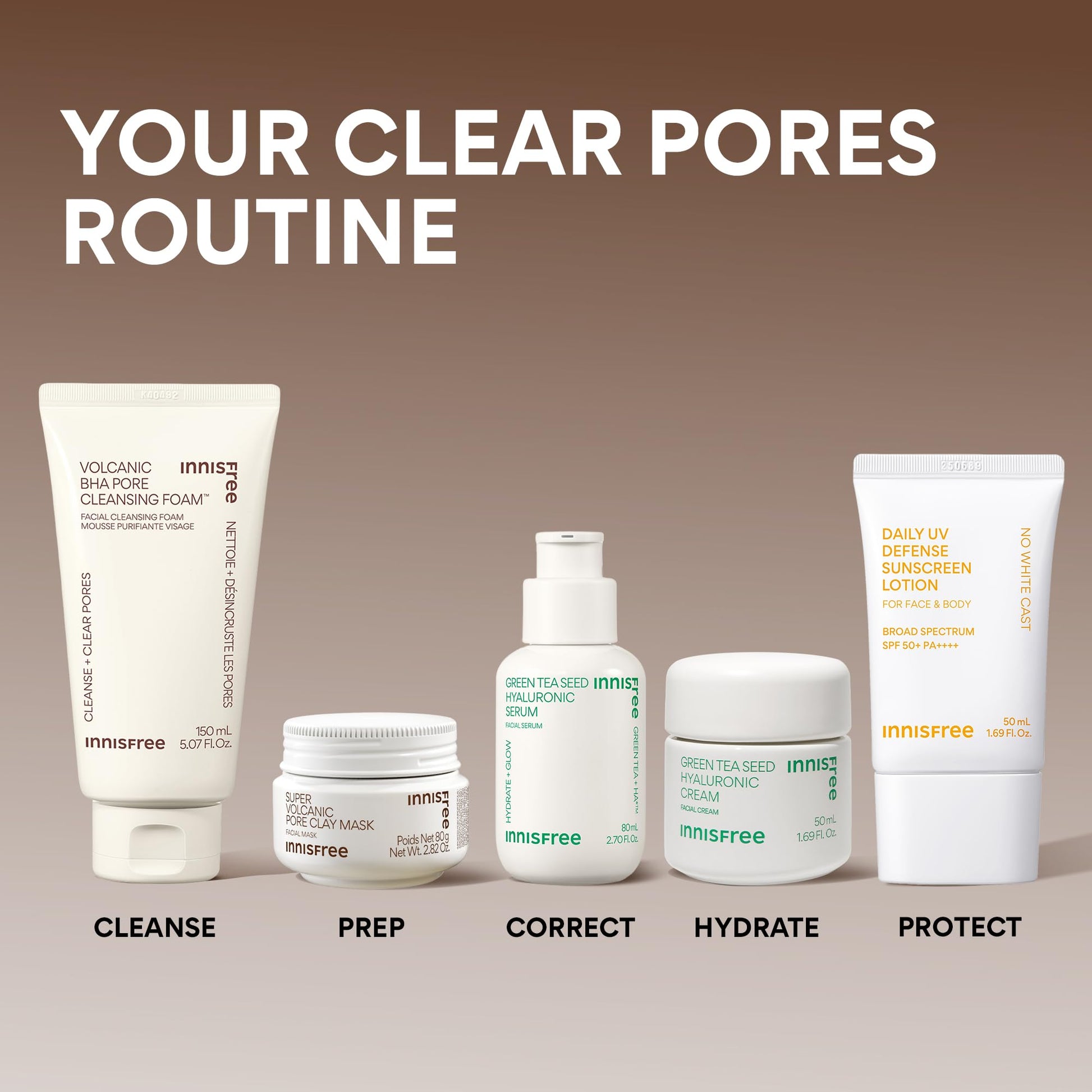Innisfree Super Volcanic Clay Mask, Premium Korean Skincare with AHA and Natural Clusters for Deep Pore Detox, Gentle Exfoliation, Oil Control innisfree