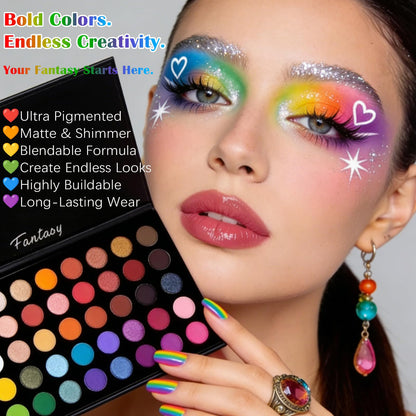 UCANBE Highly Pigmented Eye Makeup Palette, Matte Shimmer Metallic Eyeshadow Pallet Long Lasting Blendable Natural Colors Make Up Eye Shadows Cosmetics Gift Kit - Available at All In One Marketplace Canada