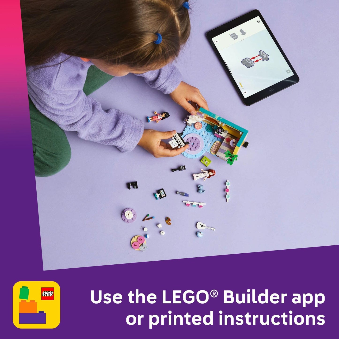 LEGO Friends Paisley's Room Building Toy - Pretend Play Set for Kids, Girls and Boys, Ages 6+ - with 2 Minidolls, Pet Bunny Figure, and Plushie-Style Piece - Gift Idea for Birthdays - 42647 - Available at All In One Marketplace Canada