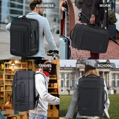 Carry On Backpack, 50L Travel Backpack, Luggage Backpack TSA Flight Approved Laptop Backpack for Men & Women, Large Expandable Backpack 40L Daypack Lightweight Business Weekender Bag, Black - Available at All In One Marketplace Canada