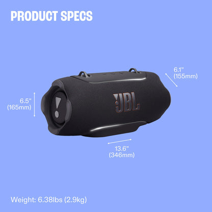 JBL Xtreme 5 - Portable Waterproof Speaker with Massive Legendary JBL Sound, Ambient Edge Lighting, and a Convenient Shoulder Strap - Blue