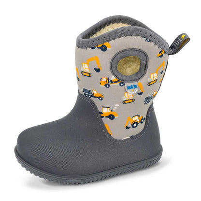 Jan & Jul Waterproof Winter Boots for Toddlers (Grey Construction, US 7) 🍁 All In One Marketplace Canada