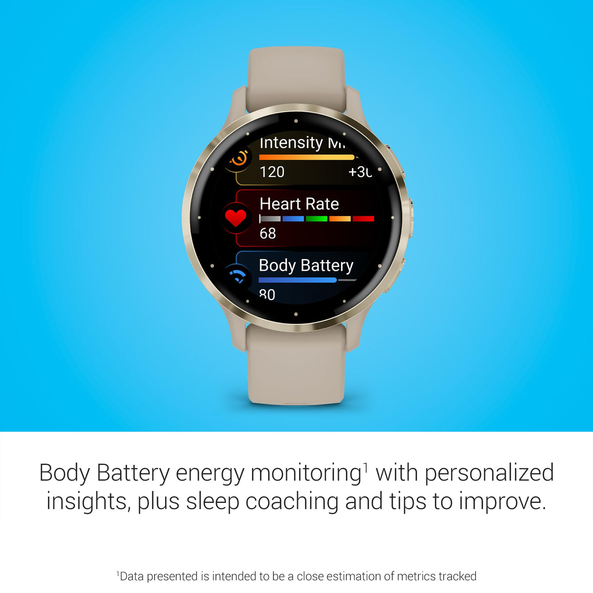 Garmin Venu 3S, GPS Smartwatch, AMOLED Display, Advanced Health and Fitness Features, Up to 10 Days of Battery, French Gray