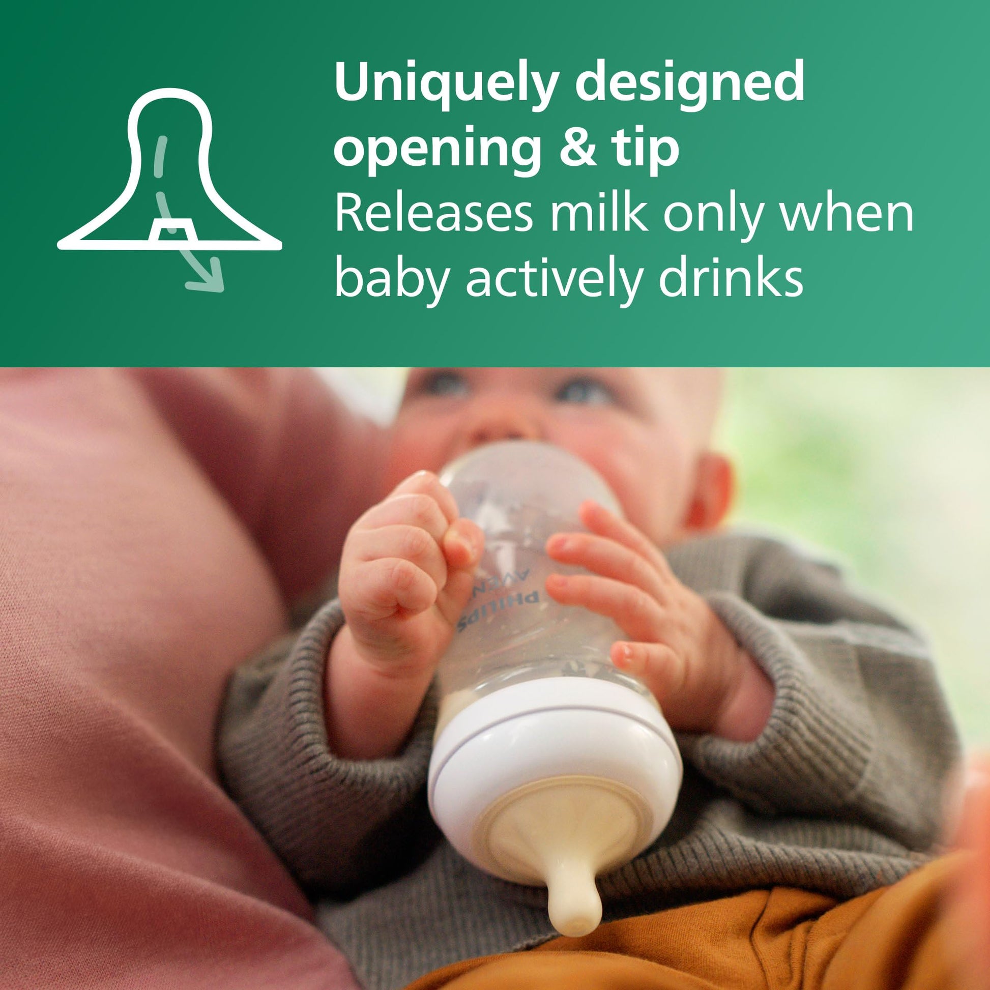 Philips Avent Natural Glass Baby Bottles with Natural Response Nipples (Medium Flow, Flow 3), 8oz, 3-pack, SCY913/03