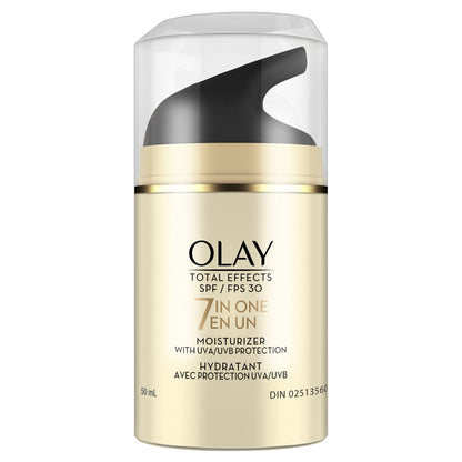 Olay Total Effects 7-In-One Anti-Aging Face Moisturizer with Vitamin B3, Niacinamide and Sunscreen SPF 30, 50ml - Available at All In One Marketplace Canada